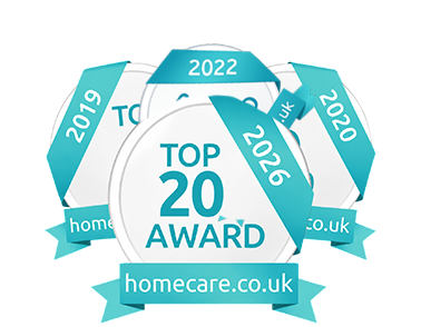 Top 20 Homecare.co.uk awards for 2019, 2020, 2022, and 2026